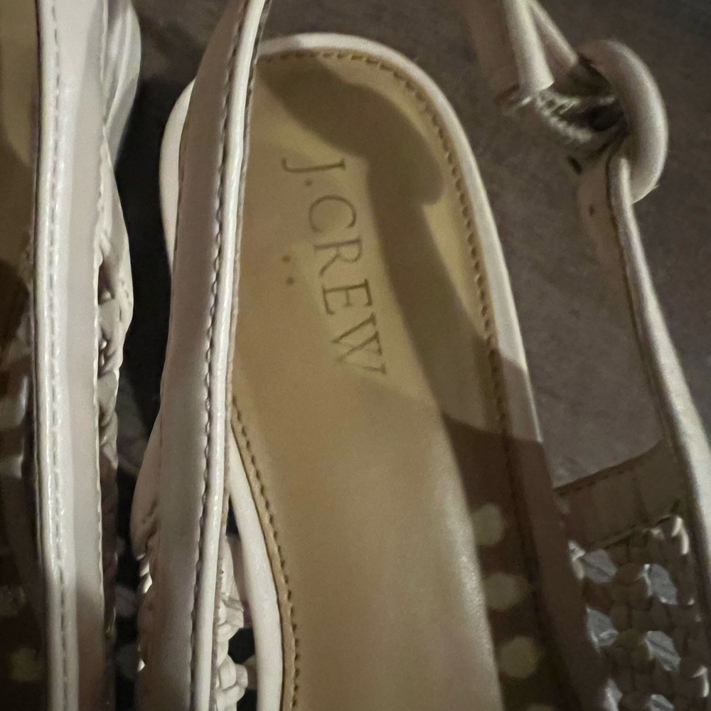 J. Crew Cream Slingback Flats - Picture 9 of 9
